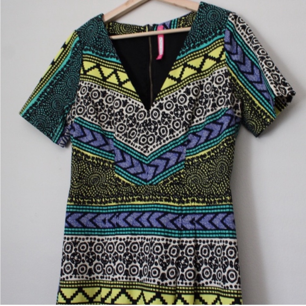 Anthropologie Tracy Reese Ankara V-Neck Dress